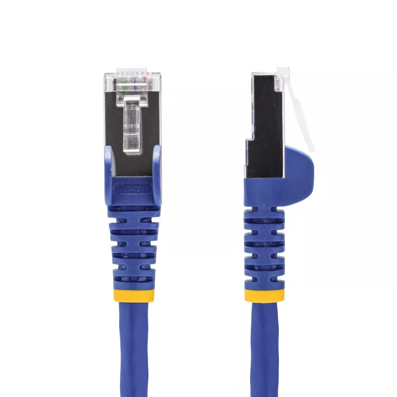 StarTech.com 2m Blue CAT8 Ethernet Cable, Snagless RJ45, 25G/40G, 2000MHz, 100W PoE++, S/FTP, 26AWG Pure Bare Copper Wire, LSZH, Shielded Network Patch Cord w/Strain Reliefs, Individually Tested