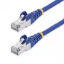 StarTech.com 50cm Blue CAT8 Ethernet Cable, Snagless RJ45, 25G/40G, 2000MHz, 100W PoE++, S/FTP, 26AWG Pure Bare Copper Wire, LSZH, Shielded Network Patch Cord w/Strain Reliefs, Individually Tested