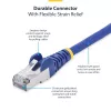 StarTech.com 50cm Blue CAT8 Ethernet Cable, Snagless RJ45, 25G/40G, 2000MHz, 100W PoE++, S/FTP, 26AWG Pure Bare Copper Wire, LSZH, Shielded Network Patch Cord w/Strain Reliefs, Individually Tested