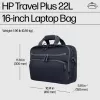 Laptop Bag HP Travel Plus 22L 16-inch Briefcase Monochromatic
