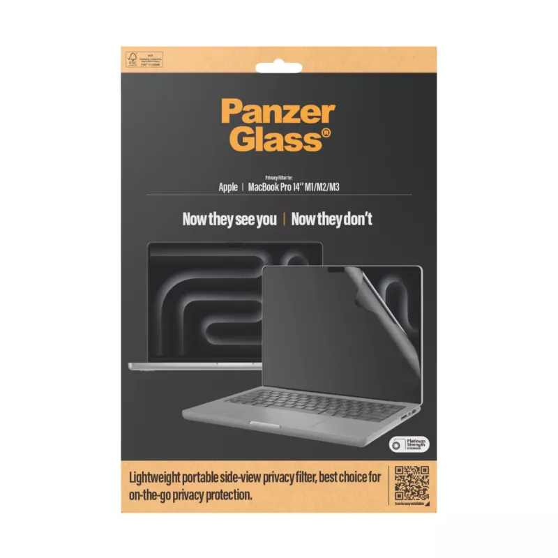 Screen Protector PanzerGlass Dual Privacy MacBook Pro 14 inch M1 M2 M3 M4
