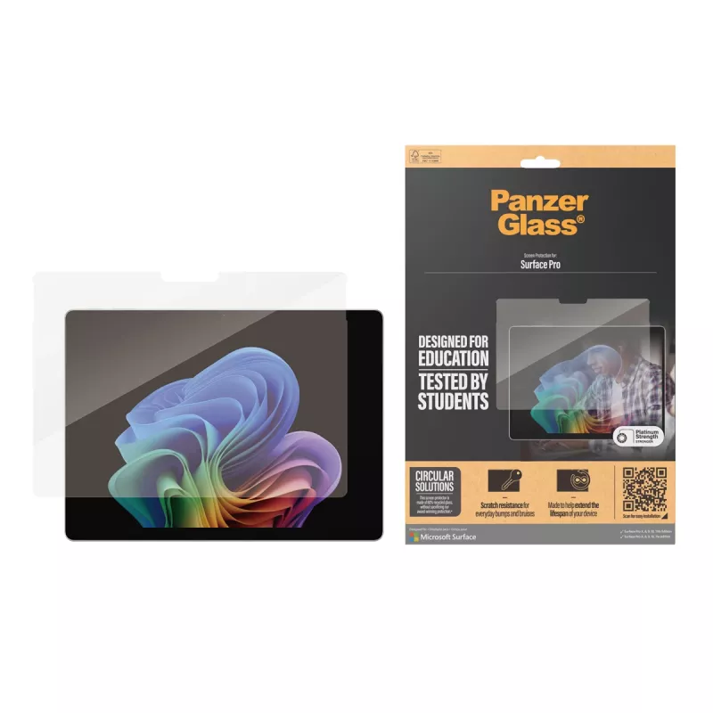 PanzerGlass ® Screen Protector Microsoft Surface Pro X | Pro 8 | Pro 9 | Pro 10 | Pro 11 | Ultra-Wide Fit