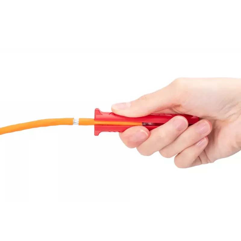 Stripping tool for data cables DIGITUS DN-94001-1353 — stripping capacity 5 mm–15 mm, max cable diameter 15 mm, red