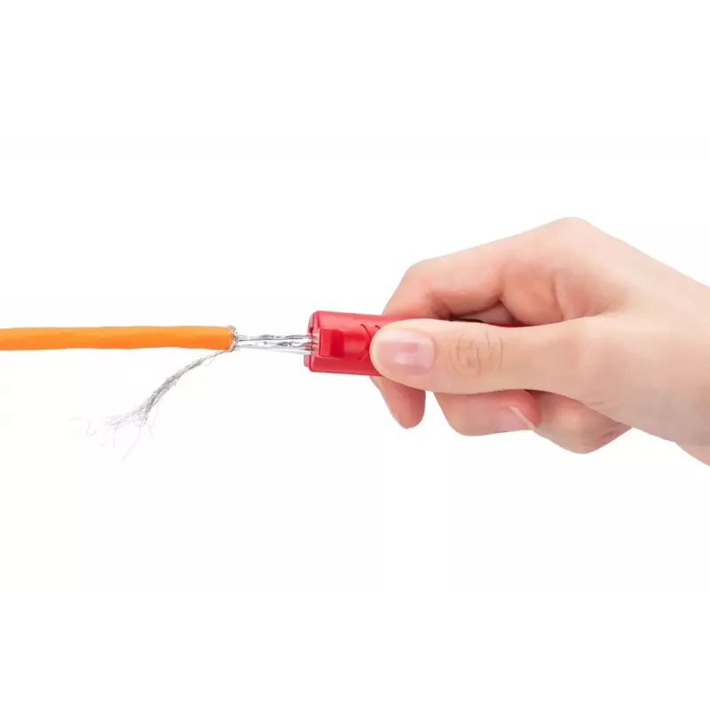 Stripping tool for data cables DIGITUS DN-94001-1353 — stripping capacity 5 mm–15 mm, max cable diameter 15 mm, red