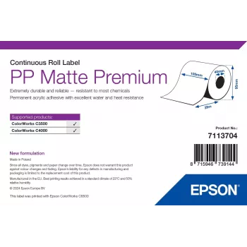 Matte label sheets Epson PP Matte Label Premium 7113704 A4 100 sheets