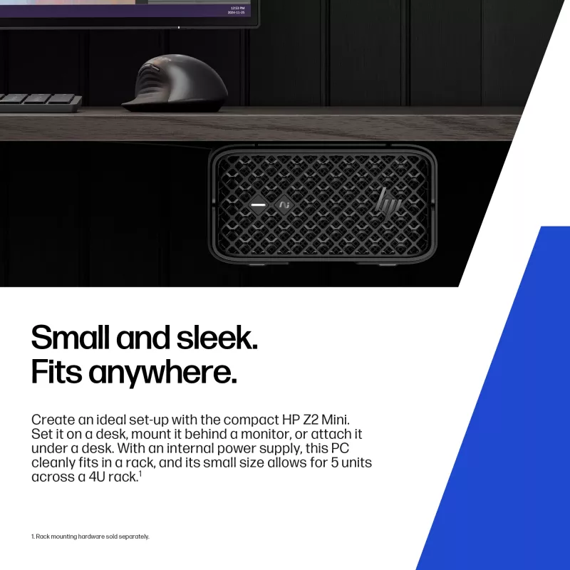 Workstation HP Z2 Mini G1a Intel Processor 16GB RAM 2TB SSD Windows 11 Pro