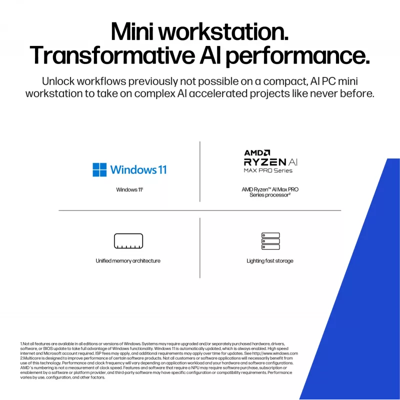 Workstation HP Z2 Mini G1a Intel Processor 16GB RAM 2TB SSD Windows 11 Pro