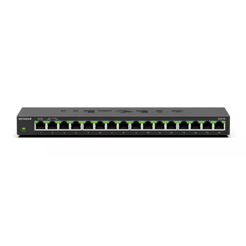 Unmanaged Switch NETGEAR GS316 L2 Gigabit Ethernet 16 Ports 32 Gbit/s