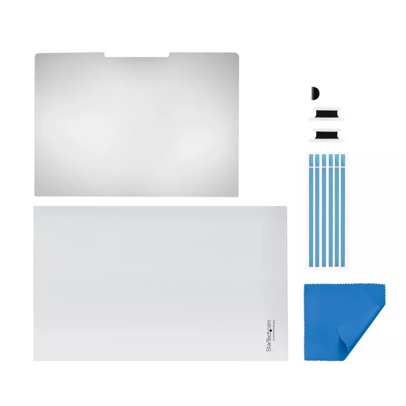 StarTech.com 14-inch 16:9 Flip-Over Privacy Screen with Touch, Anti-Glare Privacy Filter, Laptop Monitor Screen Protector with 51% Blue Light Reduction