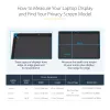 StarTech.com 14-inch 16:9 Flip-Over Privacy Screen with Touch, Anti-Glare Privacy Filter, Laptop Monitor Screen Protector with 51% Blue Light Reduction