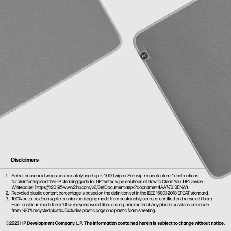 Mouse Pad HP 205 Sanitizable Desk Mat