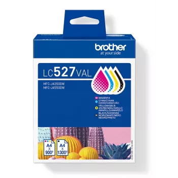 Ink cartridge pack Brother LC527VAL CMYK – 1×1300, 3×900 pages