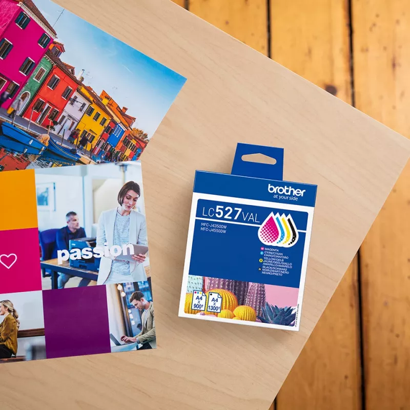 Ink cartridge pack Brother LC527VAL CMYK – 1×1300, 3×900 pages