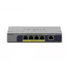 NETGEAR GS105PP Unmanaged Gigabit Ethernet (10/100/1000) Power over Ethernet (PoE) Desktop/Wall-Mounting Grey