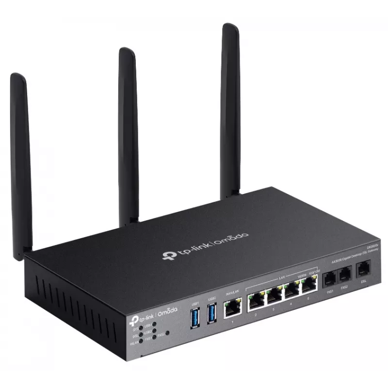 TP-Link Omada DR3220v-4G wireless router Gigabit Ethernet Dual-band (2.4 GHz / 5 GHz) Black