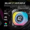 Corsair iCUE LINK H100i LCD RGB AIO Liquid CPU Cooler, 240 mm