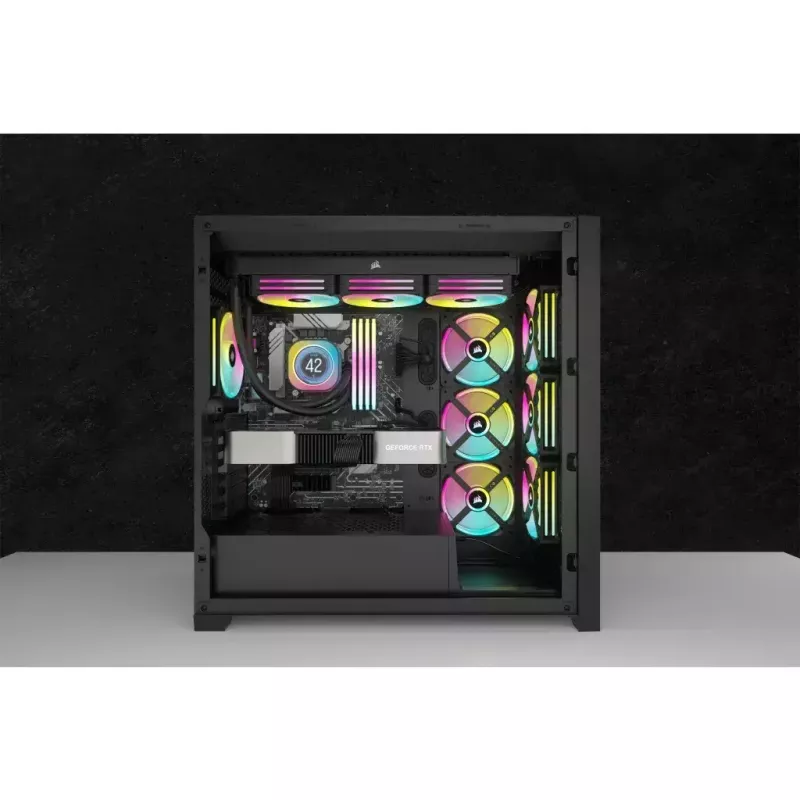 Corsair iCUE LINK H100i LCD RGB AIO Liquid CPU Cooler, 240 mm