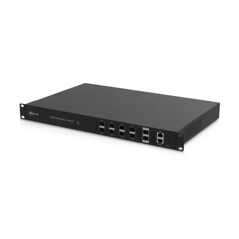 OLT UBIQUITI UF-OLT 1U managed fiber OLT, 8 SFP slots, 2 SFP+ 10G, 512MB DDR3, 880MHz CPU, rack 1U, black