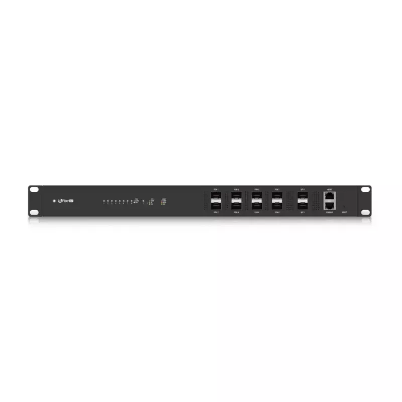 OLT UBIQUITI UF-OLT 1U managed fiber OLT, 8 SFP slots, 2 SFP+ 10G, 512MB DDR3, 880MHz CPU, rack 1U, black