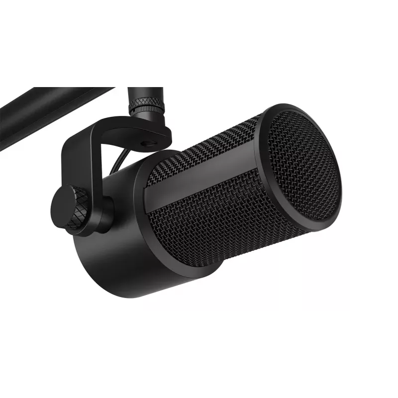 PC microphone ENDORFY Solum Studio — USB wired, 24-bit/96 kHz, 20–20000 Hz, adjustable table mount, touch controls, headphone out, black