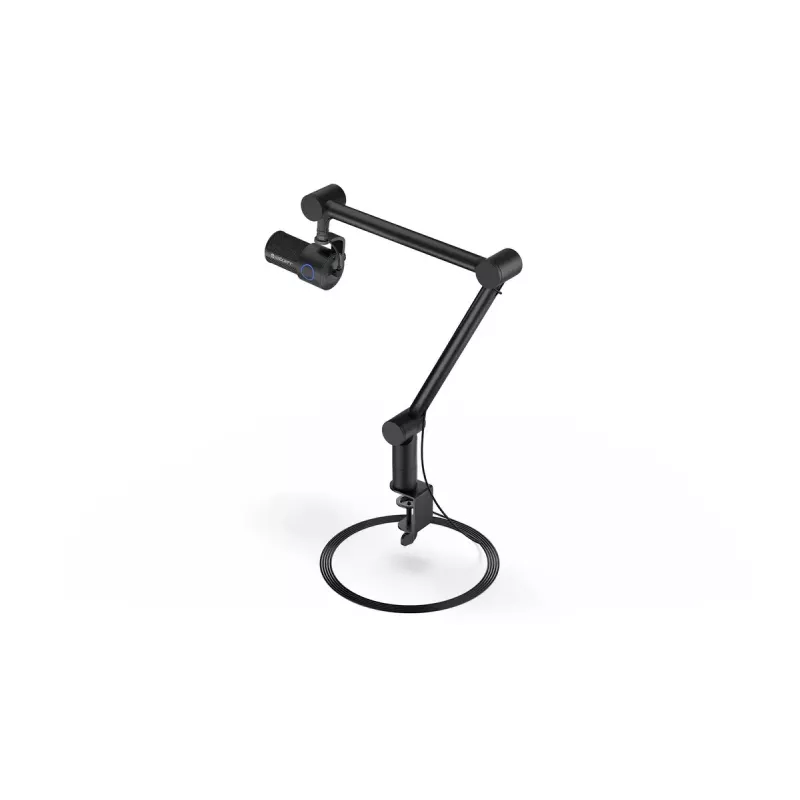 PC microphone ENDORFY Solum Studio — USB wired, 24-bit/96 kHz, 20–20000 Hz, adjustable table mount, touch controls, headphone out, black