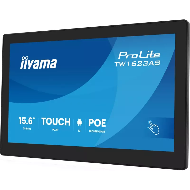 iiyama TW1623AS-B3P computer monitor 39.6 cm (15.6 inch) 1920 x 1080 pixels Full HD LED Touchscreen Black