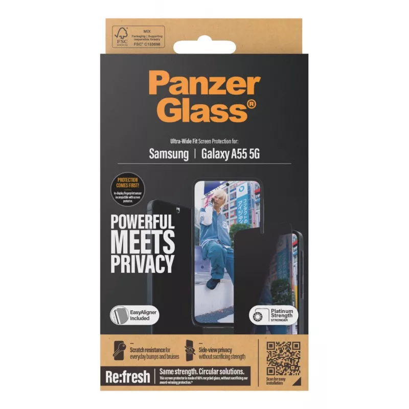 PanzerGlass P7358 mobile phone screen/back protector Privacy screen protector Samsung 1 pc(s)