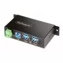 StarTech.com 5G4AINDRM-USB-A-HUB interface hub USB 3.2 Gen 1 (3.1 Gen 1) Type-B 5000 Mbit/s Black