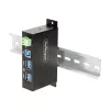 StarTech.com 5G4AINDRM-USB-A-HUB interface hub USB 3.2 Gen 1 (3.1 Gen 1) Type-B 5000 Mbit/s Black