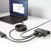 StarTech.com 5G4AINDRM-USB-A-HUB interface hub USB 3.2 Gen 1 (3.1 Gen 1) Type-B 5000 Mbit/s Black