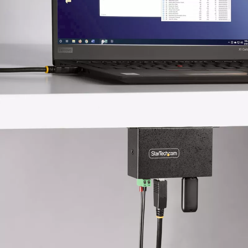 StarTech.com 5G4AINDRM-USB-A-HUB interface hub USB 3.2 Gen 1 (3.1 Gen 1) Type-B 5000 Mbit/s Black