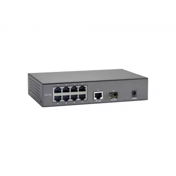 LevelOne 10-Port Fast Ethernet PoE Switch, 1 x Gigabit RJ45, 1 x Gigabit SFP, 8 PoE Outputs, 120W