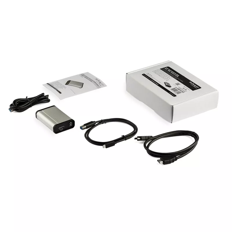 StarTech.com HDMI to USB C Video Capture Device 1080p 60fps - UVC - External USB 3.0 Type-C Capture/Live Streaming - HDMI Audio/Video Recorder Adapter - Works with USB-C/USB-A/Thunderbolt 3 - TAA