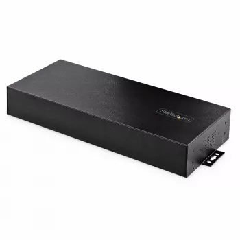 StarTech.com 16-Port Industrial USB 5Gbps Hub with Power Adapter, Metal Enclosure, Mountable, ESD Protection, Terminal Block Power, USB Charging, Dual-Host Switch - TAA