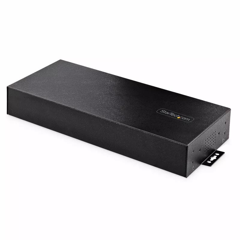 StarTech.com 16-Port Industrial USB 5Gbps Hub with Power Adapter, Metal Enclosure, Mountable, ESD Protection, Terminal Block Power, USB Charging, Dual-Host Switch - TAA