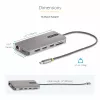 StarTech.com USB-C Triple-Monitor Multiport Adapter, Dual 4K 60Hz + 4K 30Hz HDMI & DisplayPort, 4-Port USB Hub, 100W PD Pass-Through, GbE, SD/MicroSD Card Readers