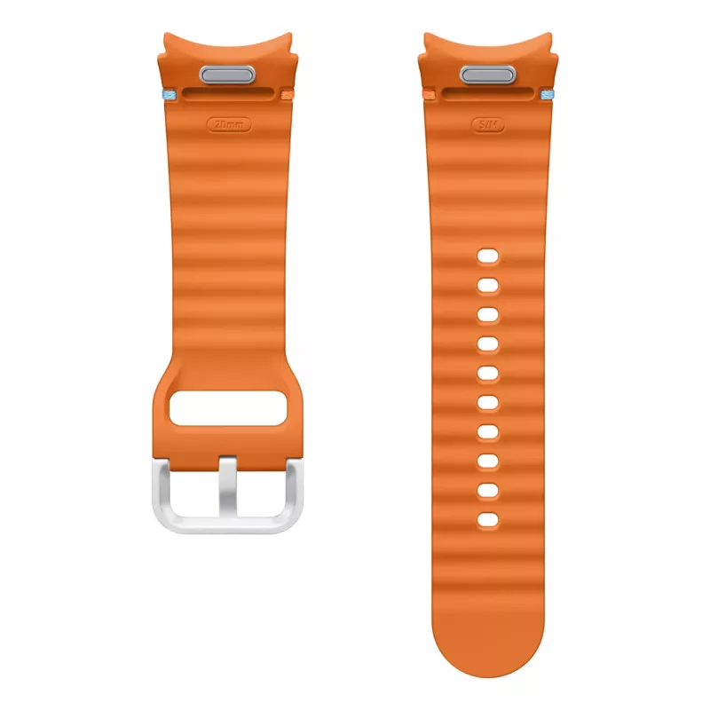 Samsung Sport Band (S/M) for Galaxy Watch 7, Band, Smartwatch, Orange, Samsung, Galaxy Watch7/Watch6/Watch5 Pro/Watch4 Sport, Rubber