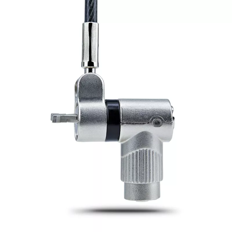 StarTech.com 3-in-1 Universal Laptop Lock 6.6ft (2m), Master Keyed Locking Cable, Computer Security, Compatible w/Noble Wedge®/Nano/K-Slot; Anti-Theft Cut-Resistant Cable