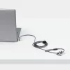 StarTech.com 3-in-1 Universal Laptop Lock 6.6ft (2m), Master Keyed Locking Cable, Computer Security, Compatible w/Noble Wedge®/Nano/K-Slot; Anti-Theft Cut-Resistant Cable