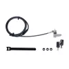 StarTech.com 3-in-1 Universal Laptop Lock 6.6ft (2m), Master Keyed Locking Cable, Computer Security, Compatible w/Noble Wedge®/Nano/K-Slot; Anti-Theft Cut-Resistant Cable