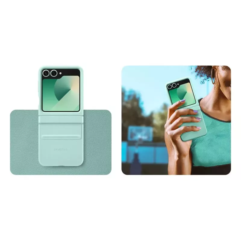 Samsung EF-VF741PMEGWW mobile phone case 17 cm (6.7 inch) Cover Mint colour