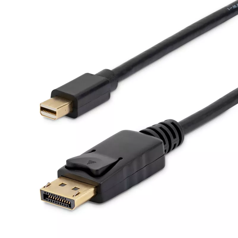 StarTech.com 6ft (2m) Mini DisplayPort to DisplayPort 1.2 Cable - 4K x 2K UHD Mini DisplayPort to DisplayPort Adapter Cable - Mini DP to DP Cable for Monitor - mDP to DP Converter Cord