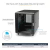 StarTech.com RK1236BKF 12U 19 inch Server Rack Cabinet with Lockable Mesh Doors, Casters, 800 kg Load Capacity, Black