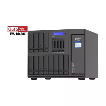 QNAP TVS-h1688X NAS Tower Intel® Xeon® W-1250 32 GB DDR4 0 TB QuTS hero Black