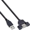 InLine USB 2.0 Adapter Cable Type A male / A female for slot bracket, 0.6m