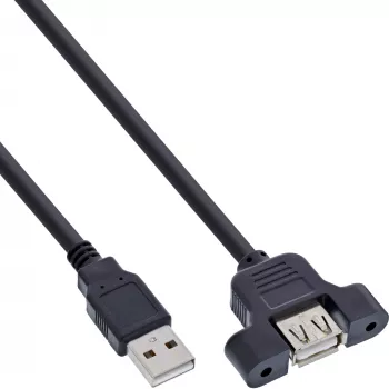 InLine USB 2.0 Adapter Cable Type A male / A female for slot bracket, 0.6m