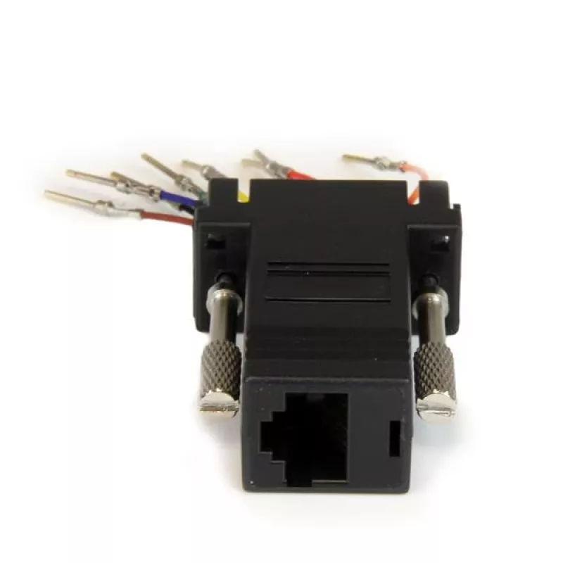 StarTech.com DB9 to RJ45 Modular Adapter - M/F, DB-9, RJ-45, Black