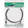 InLine Slim round Patch Cable U/FTP Cat.6A black 0.5m