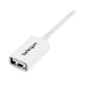 StarTech.com 3m White USB 2.0 Extension Cable A to A - M/F, 3 m, USB A, USB A, USB 2.0, Male/Female, White