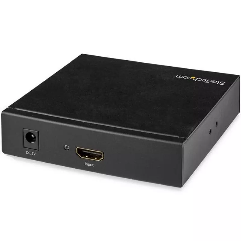 StarTech.com HDMI to RCA Converter Box with Audio, Active video converter, Black, REACH, FCC, 1920 x 1080 pixels, 640 x 480,800 x 600,1920 x 1080, 480p, 576p, 720p, 1080p